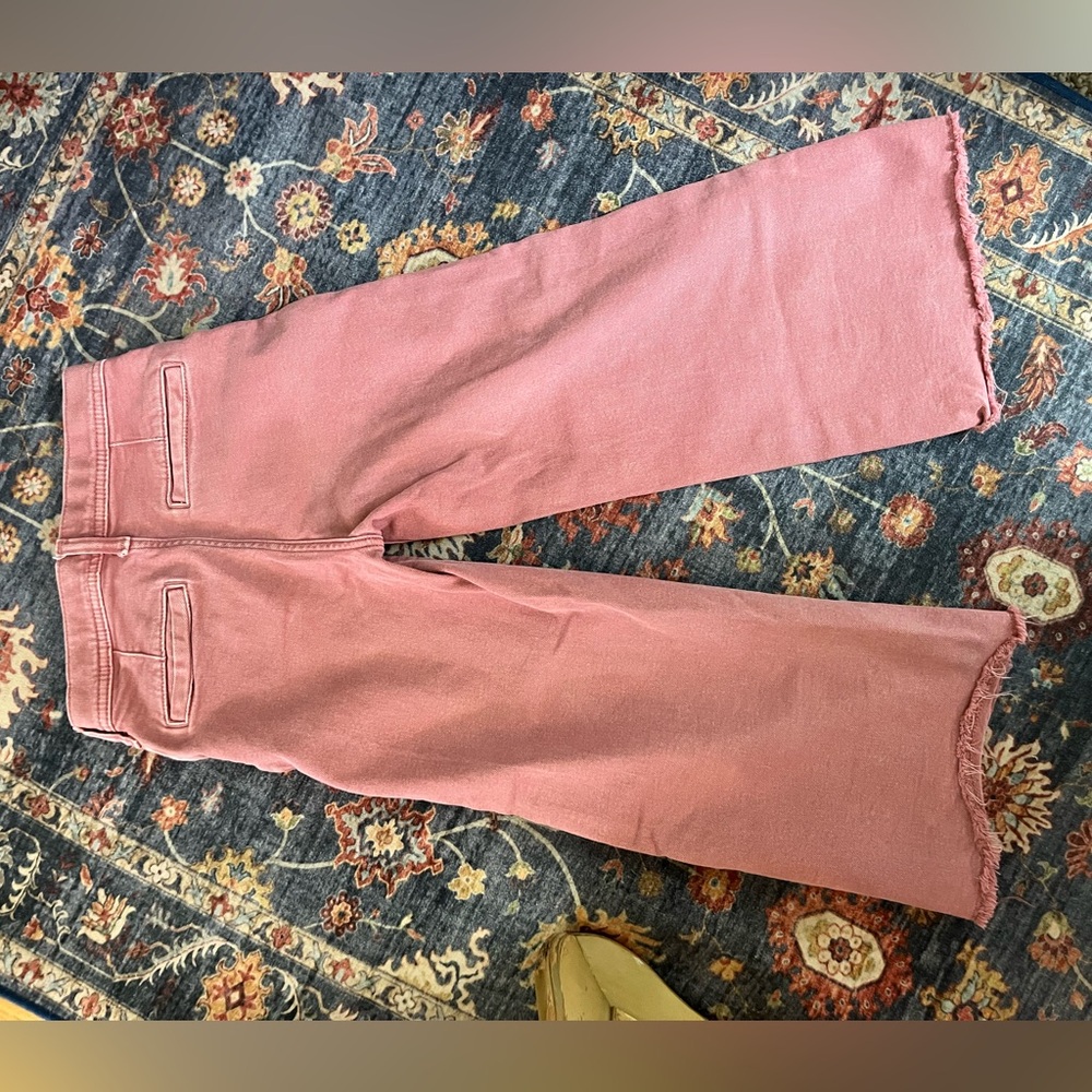 Girls size 7 GAP Kids Pink High waisted Wide Leg Pants
